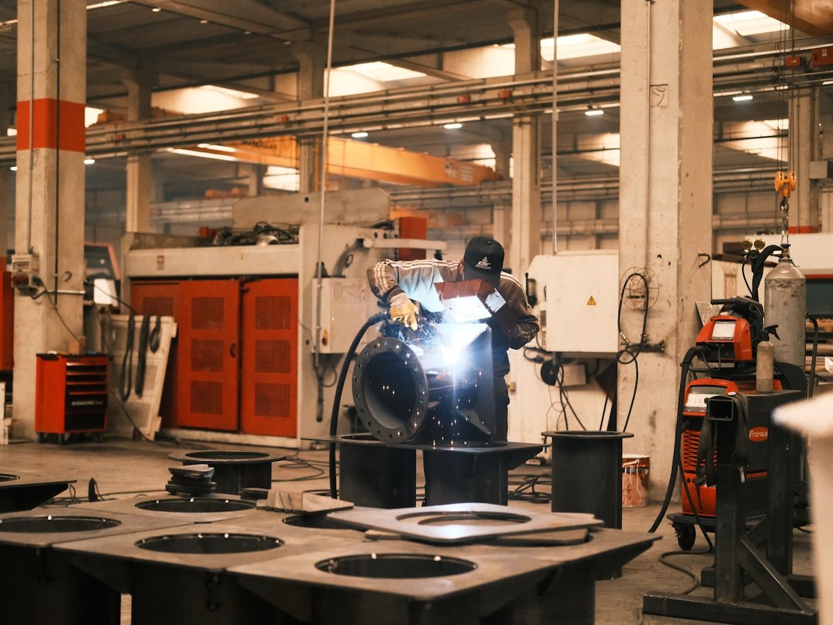 Frame workshop reference photo — tube cutting, bending and welding
