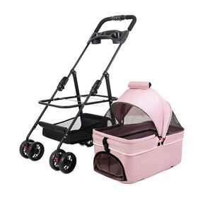Double pet stroller reference for wholesale private-label brands reviewed for MOQ tier and pricing band