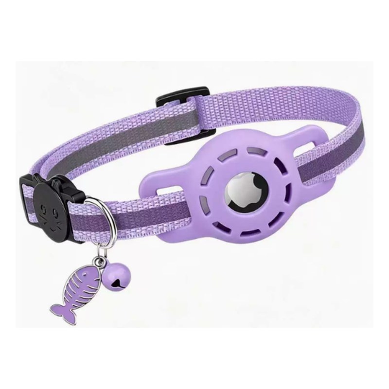 Lavender collar with a moon and star charm