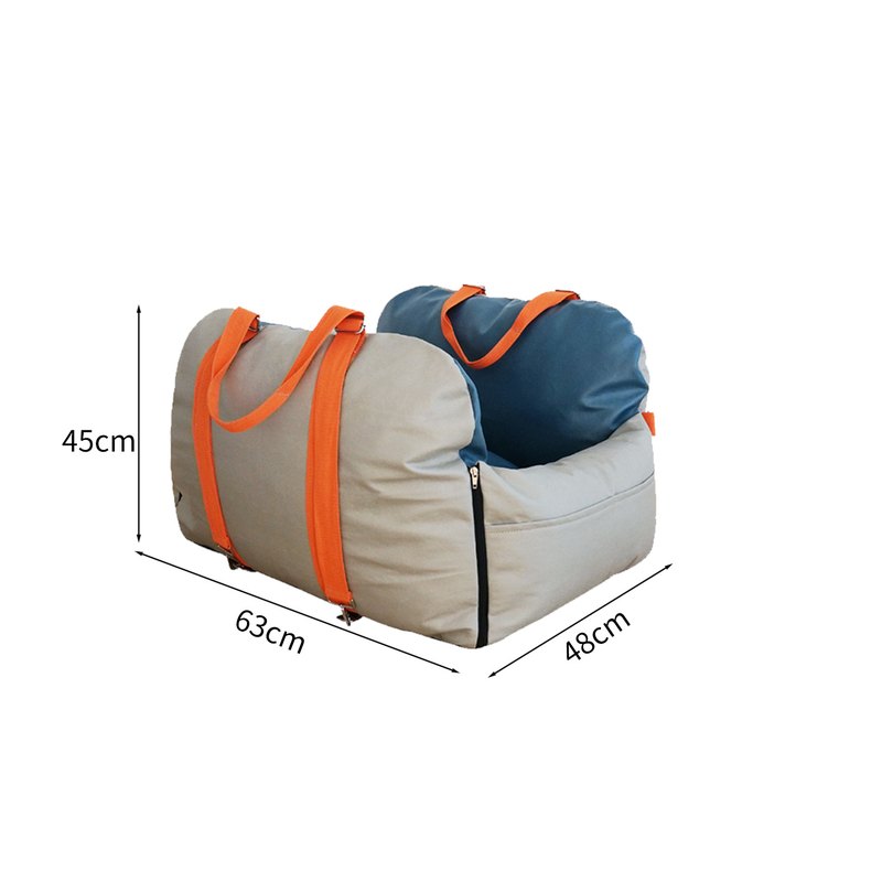 Travel Pet Carrier Bag with Dual Straps, Blue - Pet Carrier Bag from Cat Knight