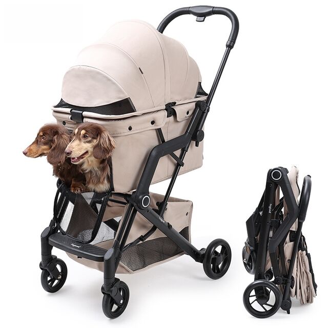 Pet Stroller with Detachable Carrier, Small Dogs - Cat Knight