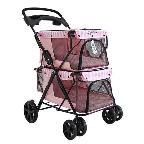 Double-Layer Large-Space Dog & Cat Stroller - Cat Knight