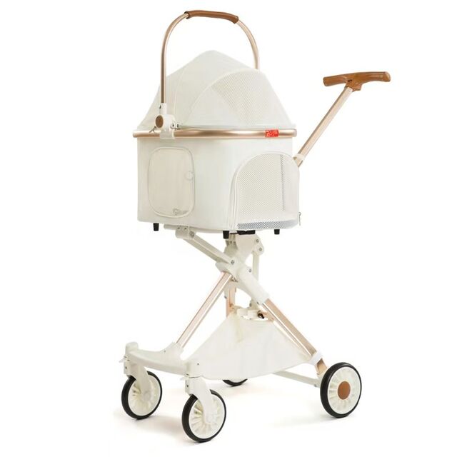 2-in-1 Pet Stroller & Trolley, One-Hand Fold - Cat Knight