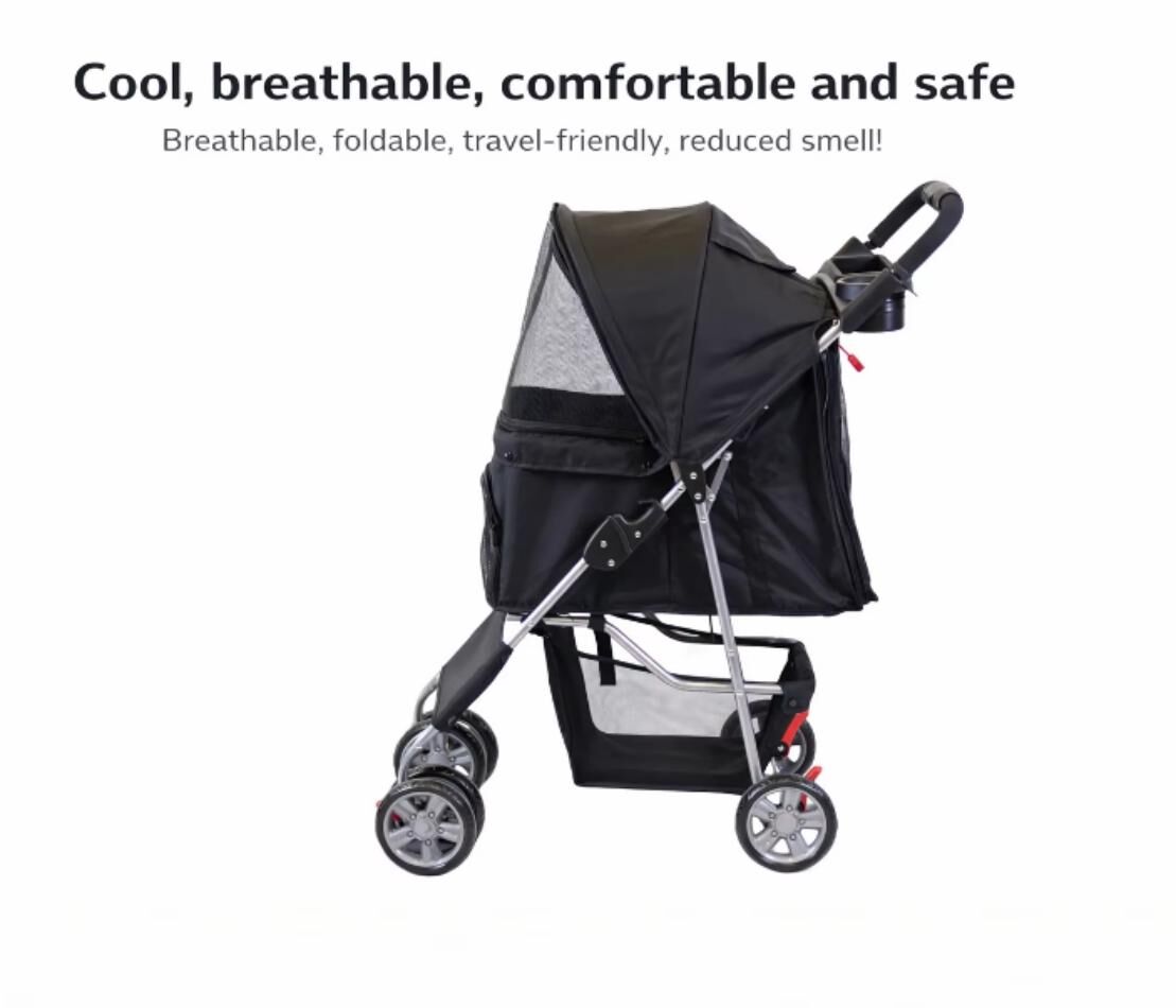 Waterproof Portable Foldable 4-Wheel Pet Stroller - view 2