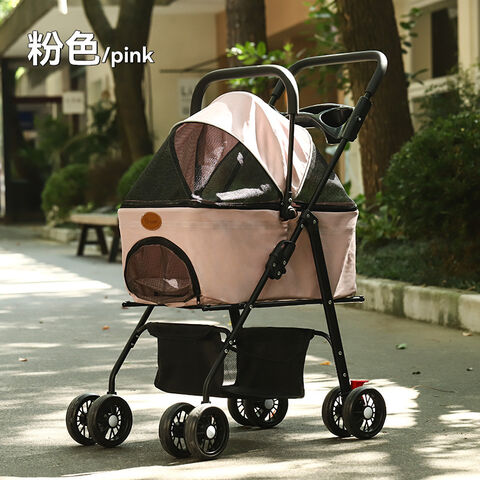 Dog stroller for cars, folding travel model