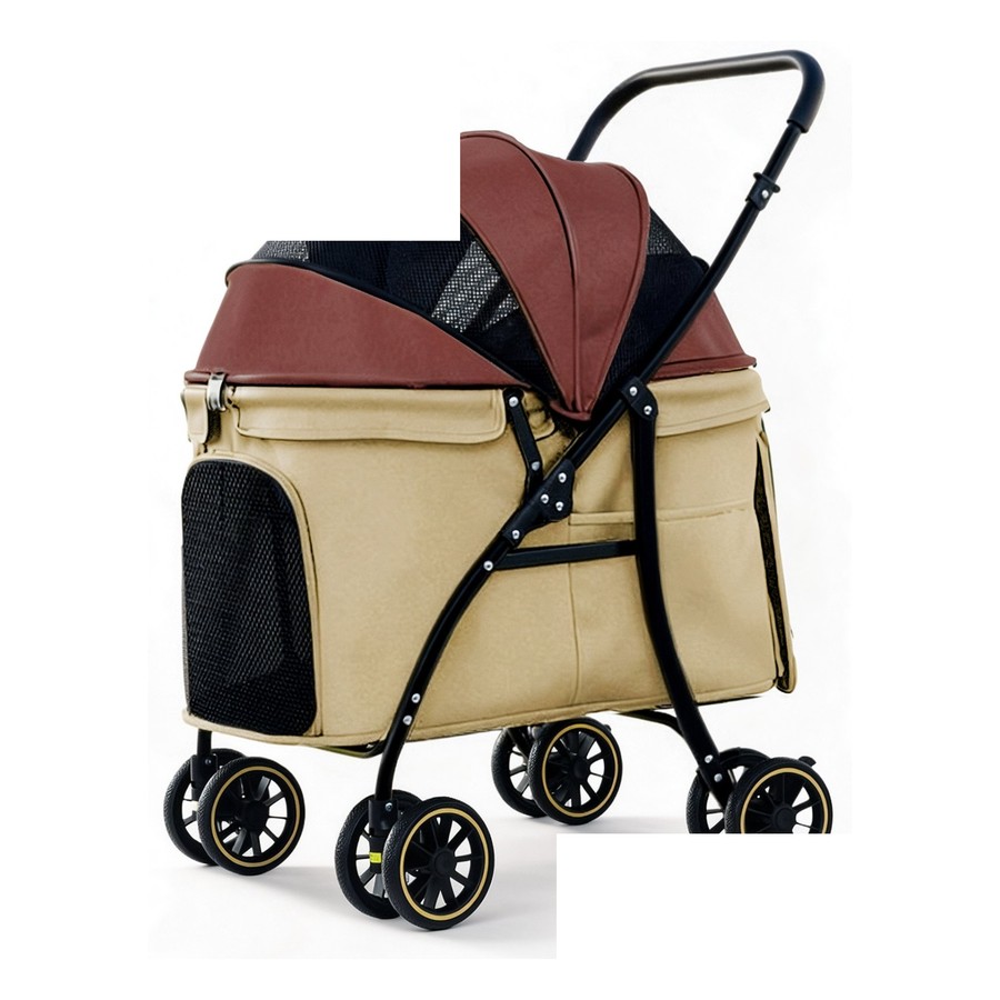 Large dog stroller up to 30 kg, foldable