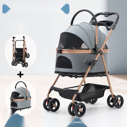 Pet stroller sample — single stroller 3-in-1 foldable carrier